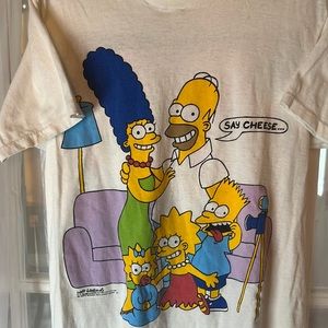 Vintage Delta Cotton The Simpsons 1989 Hanging Picture Frame T-Shirt Men’s Large